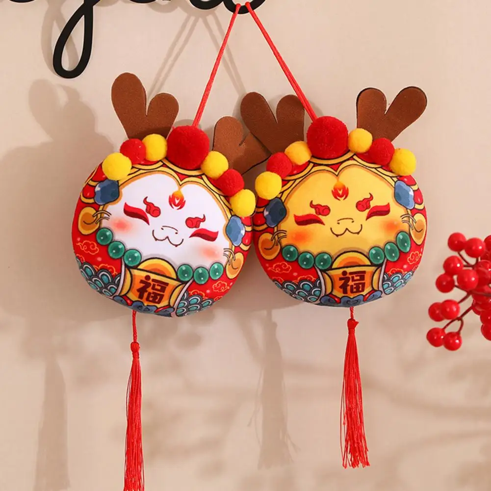 Gevulde Draak Voor Kinderen Chinees Nieuwjaar Dierenriem Draak Pluche Hanger Gevulde Ornament Voor Kinderen 2024 Kerstcadeau Cartoon