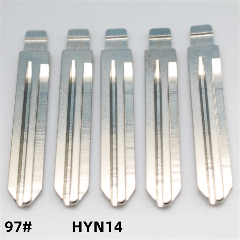 XIEAILI 50Pcs 97# HYN14 Metal Blank Uncut Remote Key Blade For Hyundai Elantra For Keydiy KD Xhorse VVDI JMD