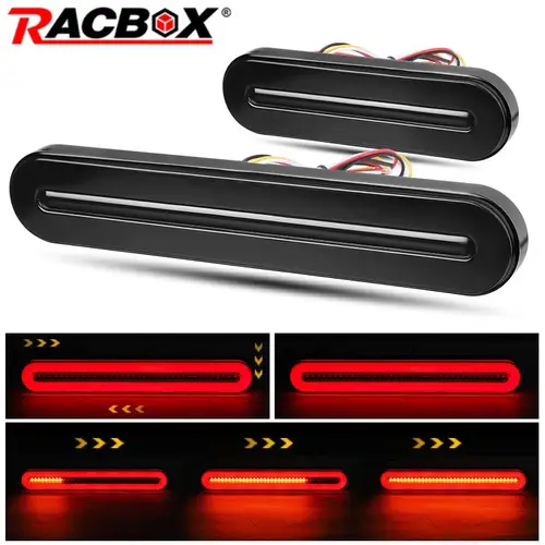 Luz trasera LED 3 en 1 para motocicleta, luces traseras, lámpara de señal de giro y parada de freno, 12V 24V para Yamaha Kawasaki Cafe Racer Bobber Chopper