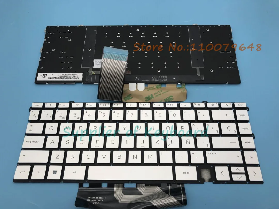 Latin Spanish/UK Keyboard For HP Envy 15T-EP 15T-EP000 15T-EP100 15-EP1019TX 15-EP1018 15-EP1022 15-EP0008TX 15-EP1096NG Silver