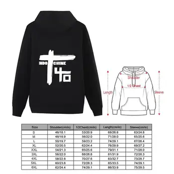 Felpa con cappuccio della band pop rock e new wave Indochine, abbigliamento da uomo, t-shirt grafiche, abbigliamento maschile, tute sportive 8 best sales felpe con cappuccio di band metal - №2