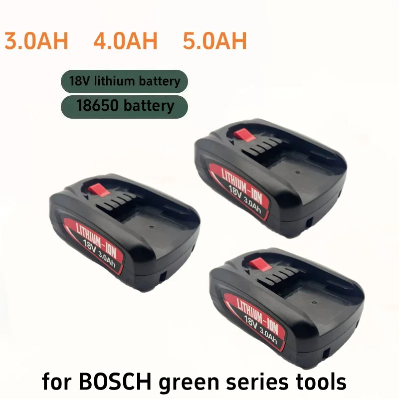Convient pour Bosch vert outil électrique aspirateur PBA18V 3000mAh batterie au lithium remplacement Bosch 18V PBA PSA PSR