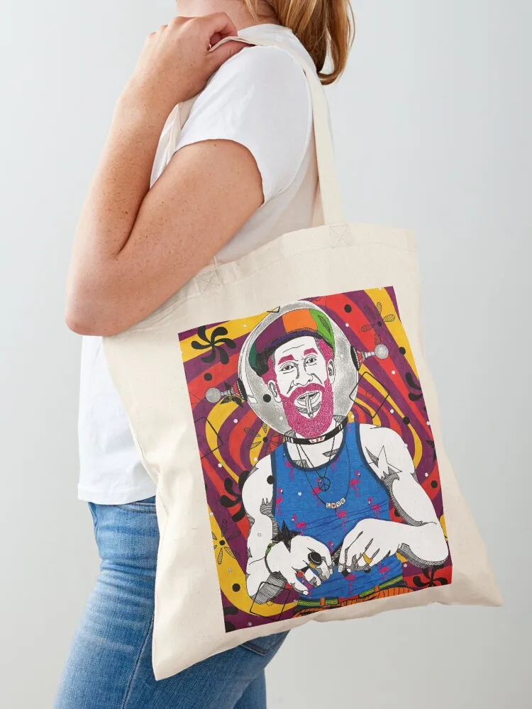 

Lee Scratch Perry Astronaut Tote Bag shopper bag women reusable shopping bags custom fabric bag Women's tote
