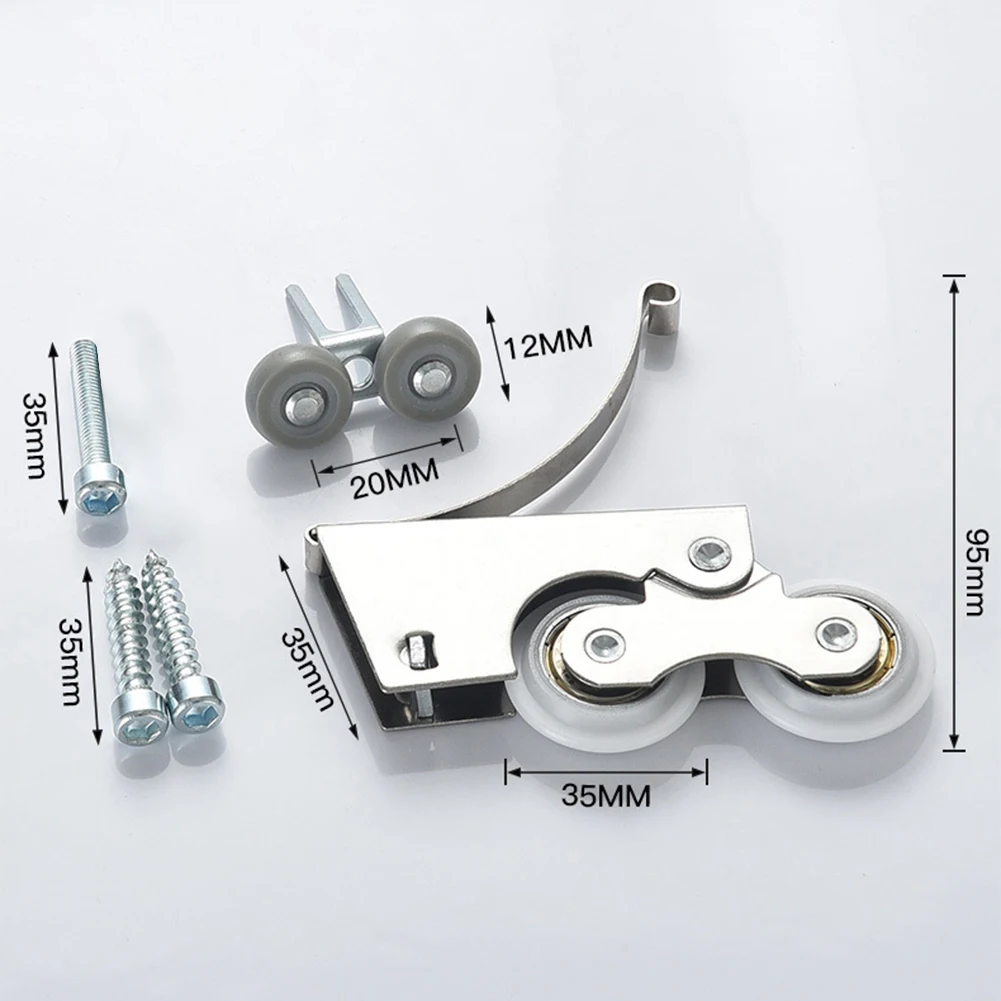 Concave Pulley Iron Roller Wheels Noise-free Operation Nylon Wheel Precision Casting Design Convenient Package