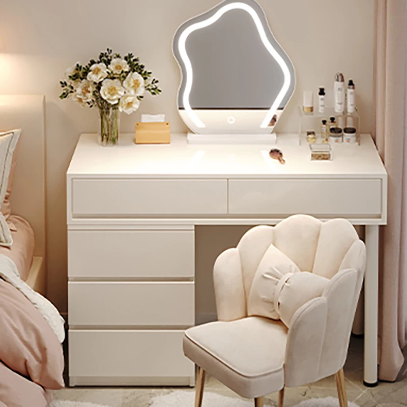 Luxury Women White Dressers Bedroom Drawer Makeup Table Home Girls Hotel Coiffeuse De Chambre Furniture Decoration