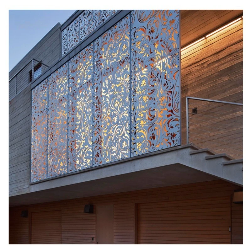 Laser cutting living room decorative metal partition wall, stainless steel living room partition design