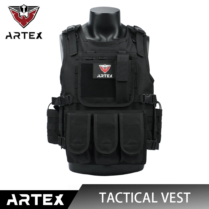 Imagem -02 - Artex-colete Camuflagem Tático para Caça ao ar Livre Exército à Prova de Balas Combate Exército Swat