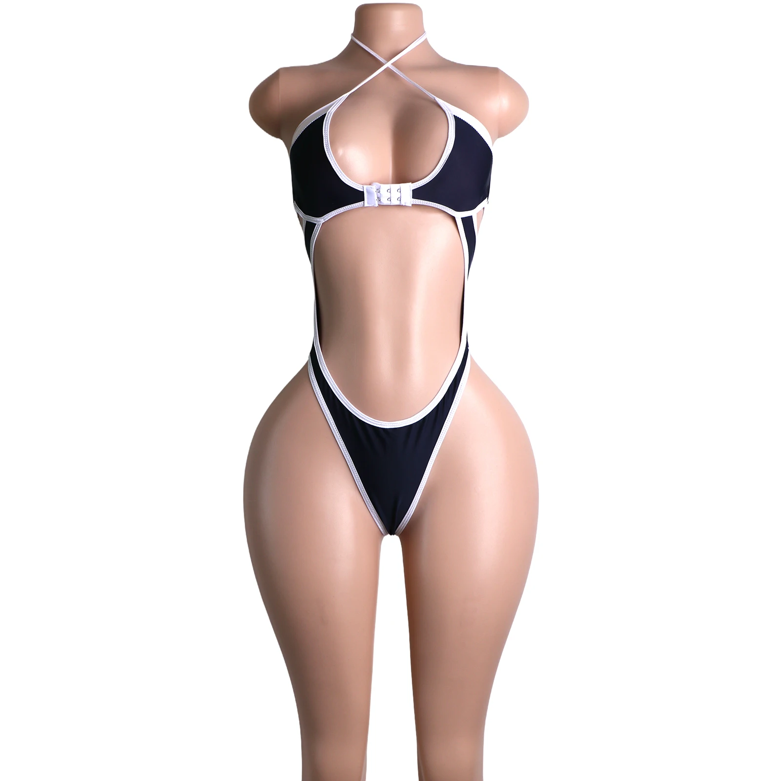 Performance Wear Women Exotic One-Piece Bodysuit Stage Club Outfits Sexy Lingerie Bra Thong Stripper Dancing Designer Apparel view 2
