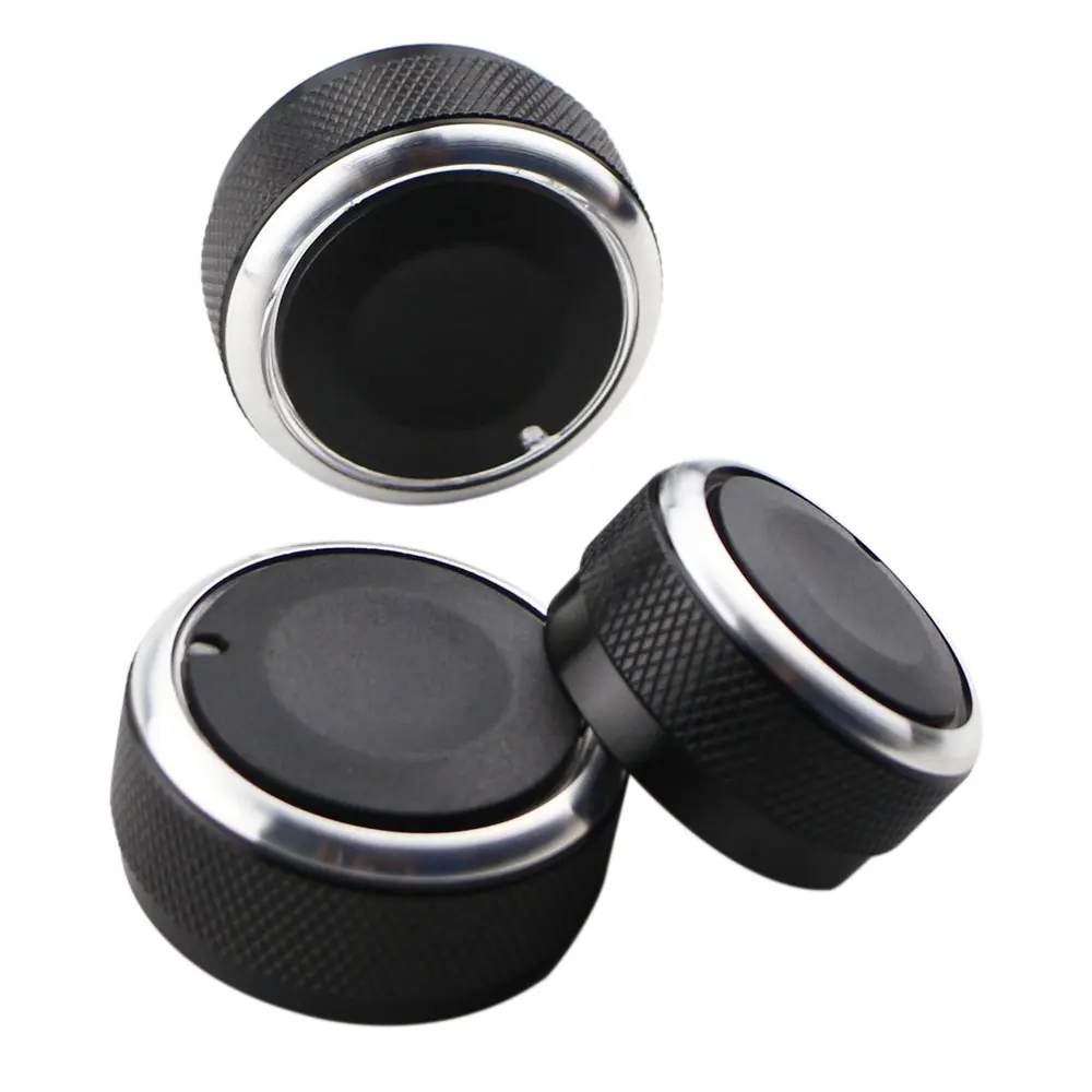 3pcs Aluminium Auto Replacement Air Conditioning AC Panel Control Switch Knob For Chevrolet Lova 2006-2014 Interior Accessories