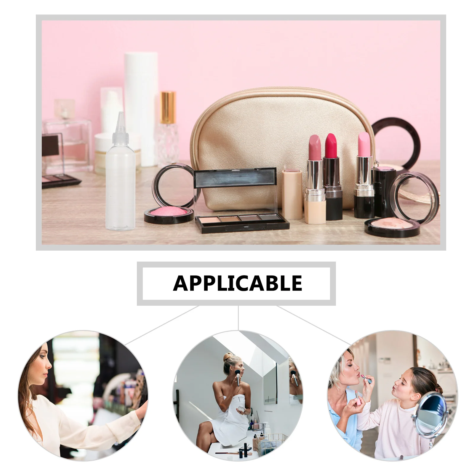 

20Pcs Plastic Empty Pointed Mouth Bottles Squeeze Bottles Accurate Liquid Dispenser Storage Containers for Cosmetics Pigment