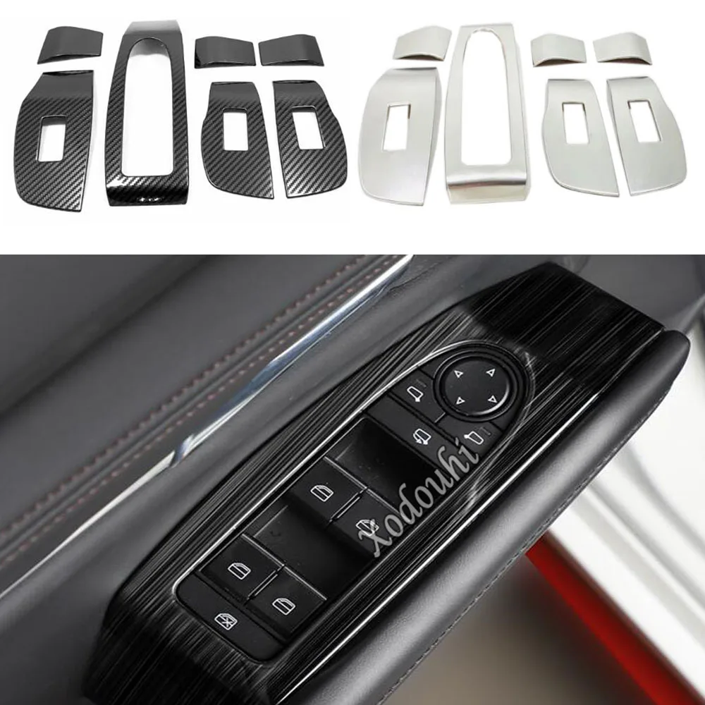 

For Mazda 3 Mazda3 Axela M3 2019 2020 2021 2022 Car Door Window Glass Interior Armrest Lift Switch Button Trim Frame Stick 7pcs