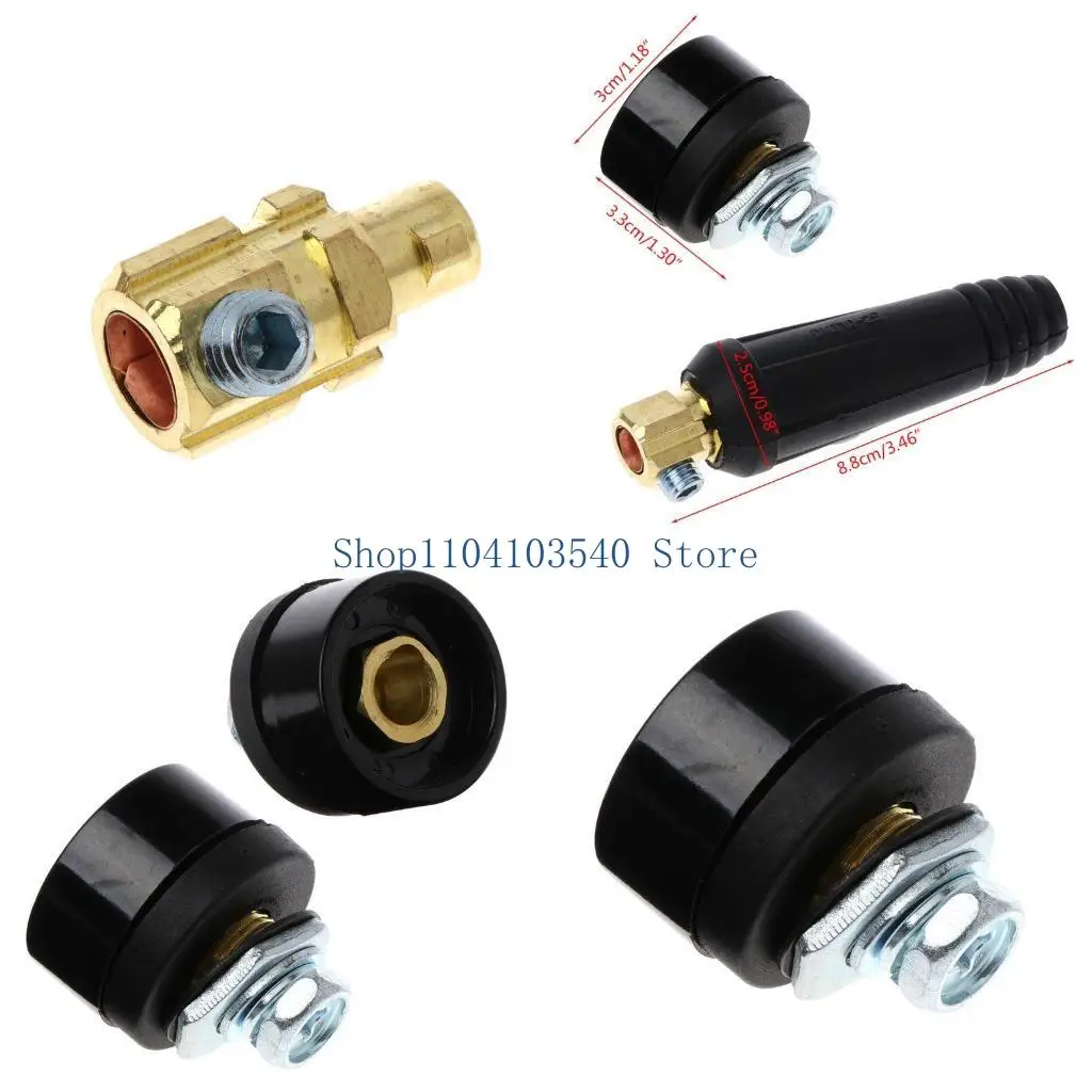 

02DC 200A 10-25mm Rapid Fitting Female Male Connector European Electric Welding Machi