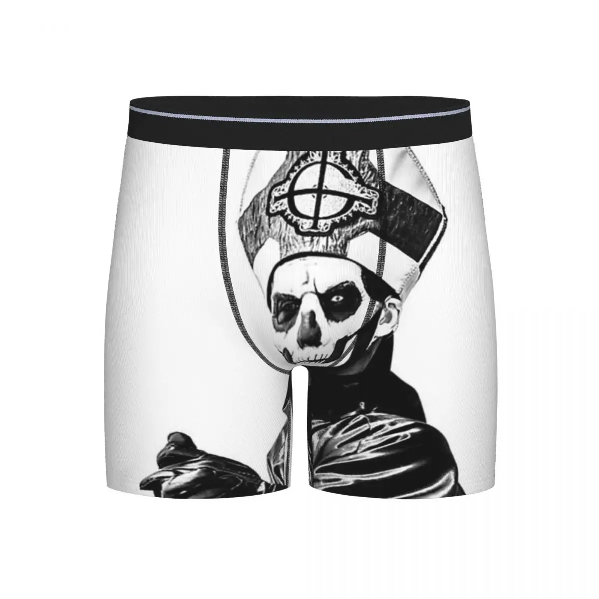 

Long Boxer Underpants Shorts Rock Band Ghost BC Panties Male Comfortable Underwear for Homme Man Boyfriend Gift