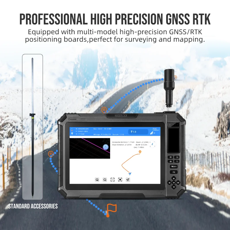 HUGEROCK G101M 10 Inch GNSS RTK Rugged Tablet PC High Precision GIS/GEO/GPS Surveying Receiver Mobile Platform Terminal14600mAh