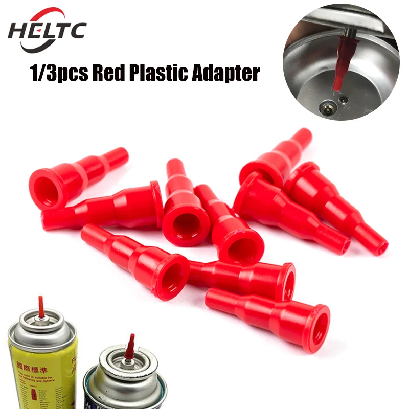 L'adattatore per ugello butano riutilizzabile da 1/3 pezzi converte il serbatoio della cassetta in una pistola a spruzzo per accendisigari gonfiabile testa di ricarica del Gas universale
