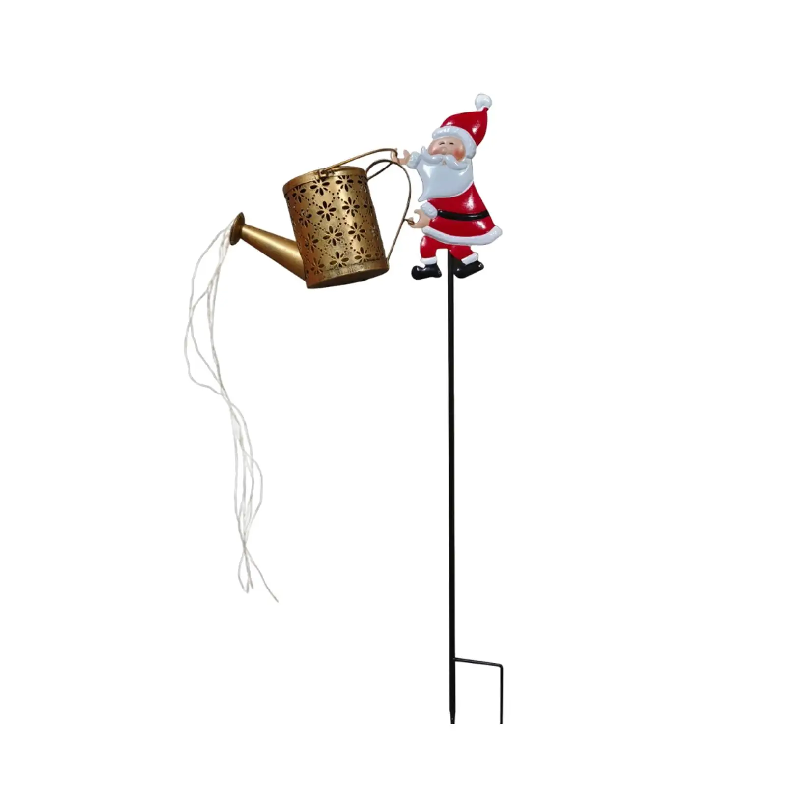 

Рождественский солнечный светильник-лейка, разноцветный, железный, подвесной, гирлянда-фейерверк LED для украшения сада на открытом воздухе