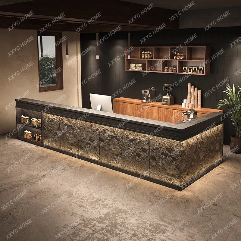 A  Industrial style restaurant Hair salon Hotel Billiards hall Hotel noodle shop Bar counter checkout page Reception