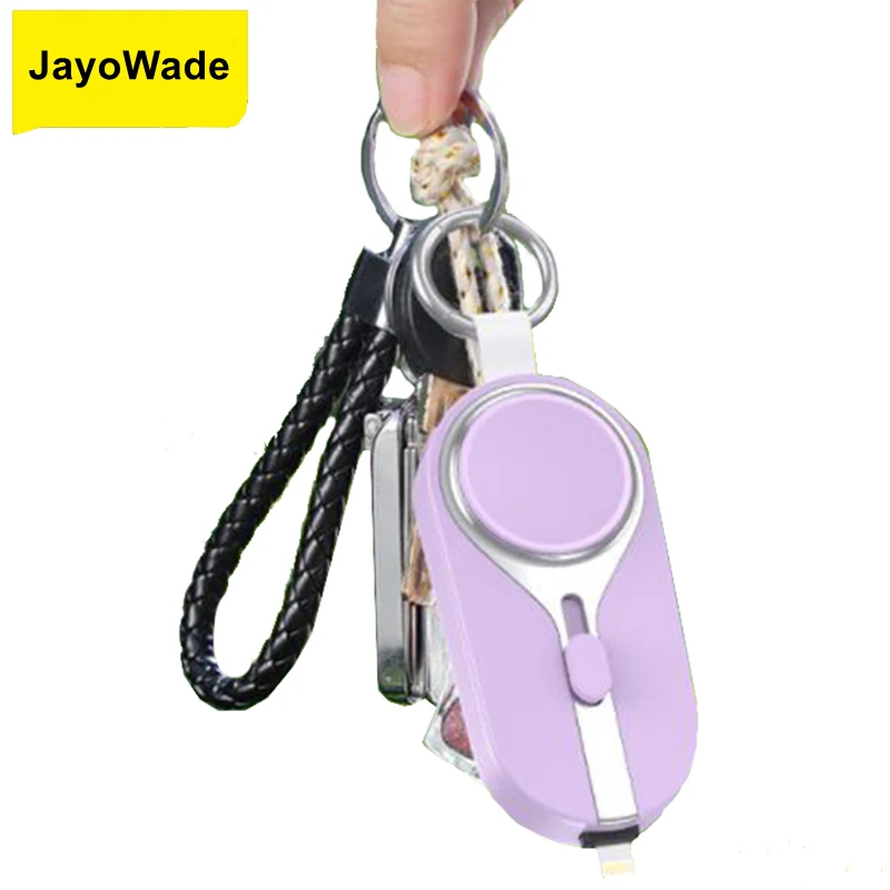 JayoWade Small Mini Portable Solar Power Bank 3000mah Smart Watch Keychain Powerbank Charger Wireless Key chain Battery