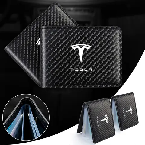 자동차 운전 면허증 보호대 커버, 운전 서류 케이스 신용카드 홀더, 테슬라 모델 3, 모델 X, 모델 S, 모델 Y 액세서리
