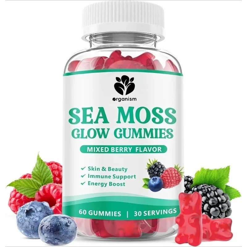 

Чистые ирландские морские водоросли с рыбой-меч и корнями лопуха — добавка для поддержки энергии и иммунитета, без сахара, без ГМО, 60 жвачек