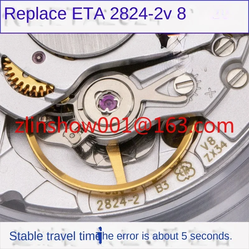 Watch accessories new zw-2820 Swiss eta2824-2 mechanical movement V8  2824 movement