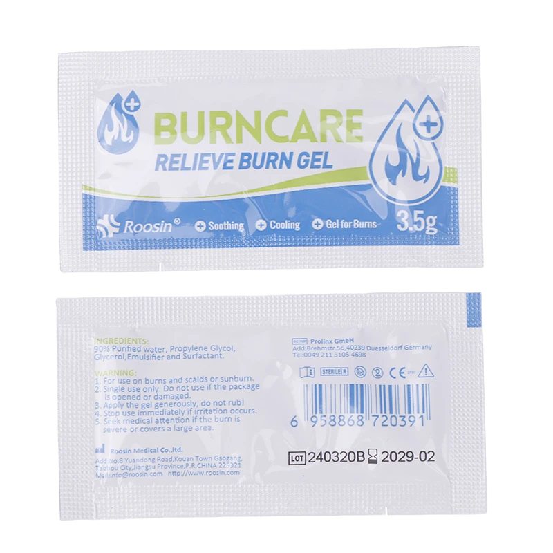 2 pezzi Medical 3.5g Burn Care alleviare bruciare il Gel per bruciare le ferite cicatrici ferite cura medicazione Gel d'acqua bruciare la fasciatura idroge