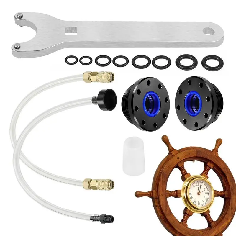 Marine Retrofits Boat Front Mount Hydraulic Cylinder Seal Kit Hydraulic Steering Systems Bleed Kit For Seastar Accessories