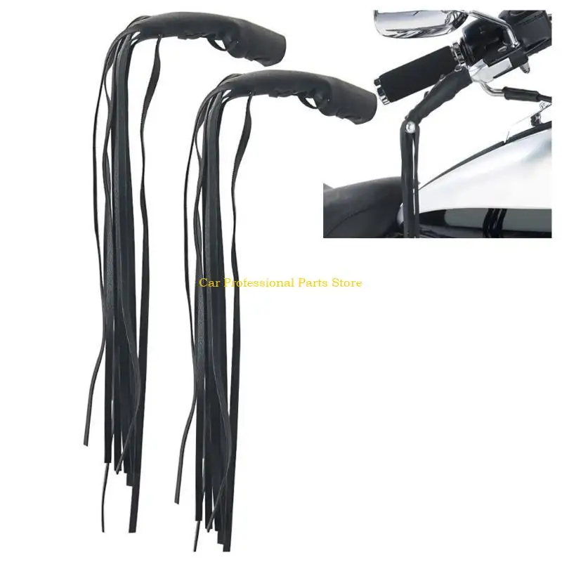 رافعة فرامل الدراجات النارية R53D تغطي PU Clutch Fringe Long Long Tassels لـ CruiserChopper