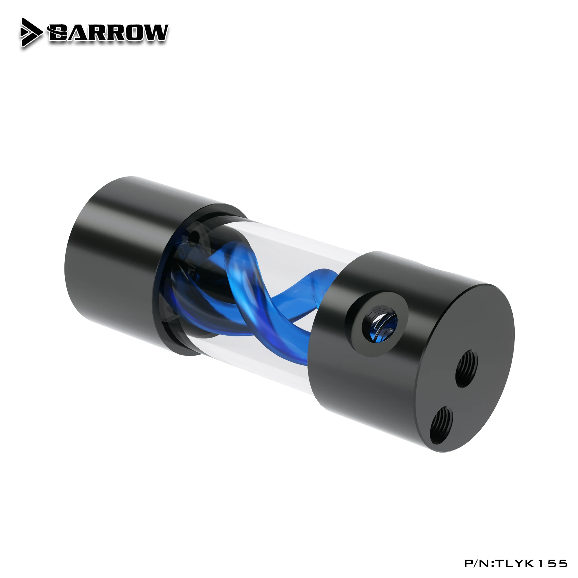 Barrow TLYK-155 Multi-colorido Vírus T Espiral Suspensão Do Tanque de Água Cilíndrico 155 milímetros Furo Lateral/Orifício superior para o Sistema de Refrigeração a Água