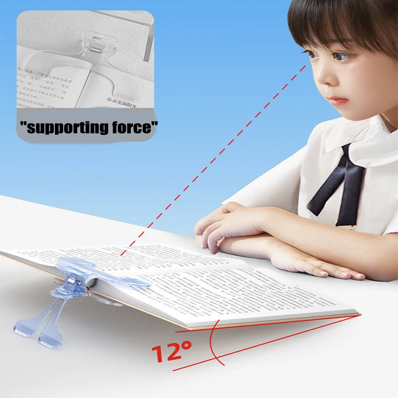 1 ชิ้น/3 ชิ้นโปร่งใสผู้ถือหนังสือพร้อมฝาปิดเพื่อแก้ไขหนังสือนักเรียนหน้า-เปลี่ยนอ่านหนังสือและแฟ้มคลิป