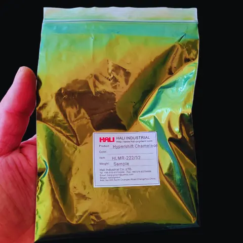 1G/Jar Metallic Super Chameleon Pigment Yellow/Orange/Green Hypershift Color Change Chameleon Pigment Powder
