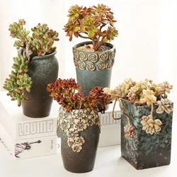 Ceramic Succulent Plant Pot Big Size Flowerpot Vase Office Desktop Ornaments Gardening Crafts Art Home Decor