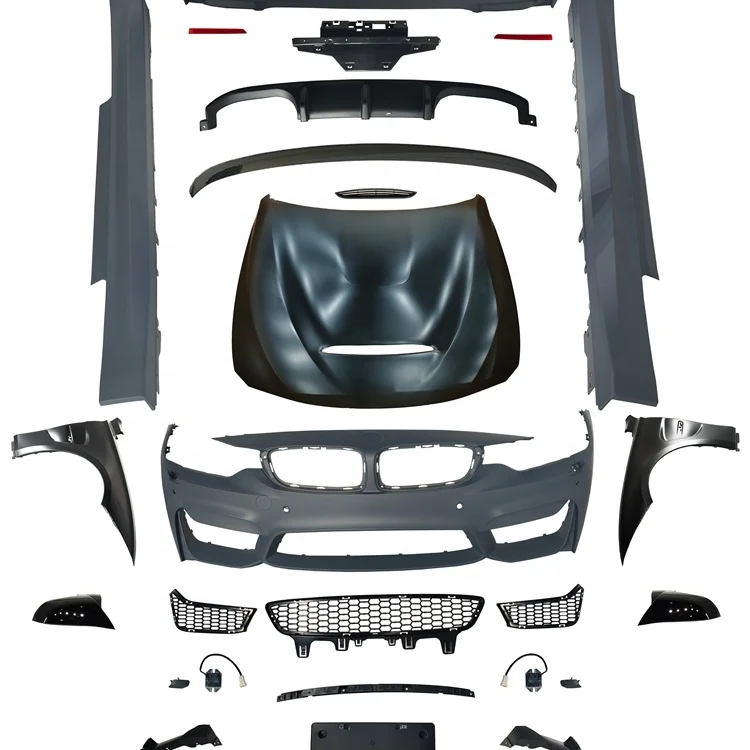 

4 Series F32 to M4 Body Kit Full Set PP with Front Bumper Side Skirt Rear Bumper 2 Door M4 Body Kit