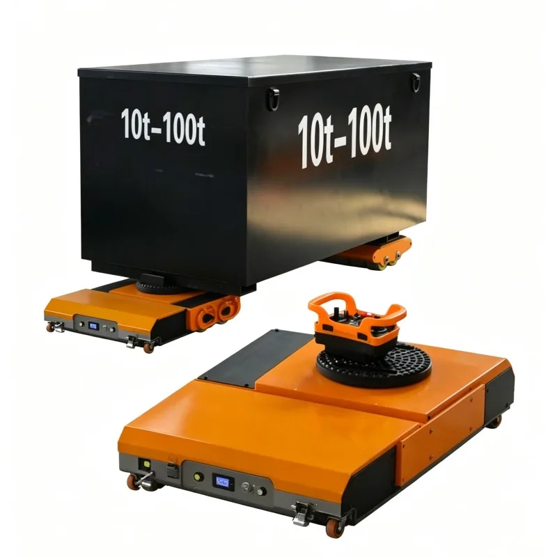 Battery Powered Electric Tank Transporter Remote Control Load Moving Skates for Industrial Material Handling Work Use Site