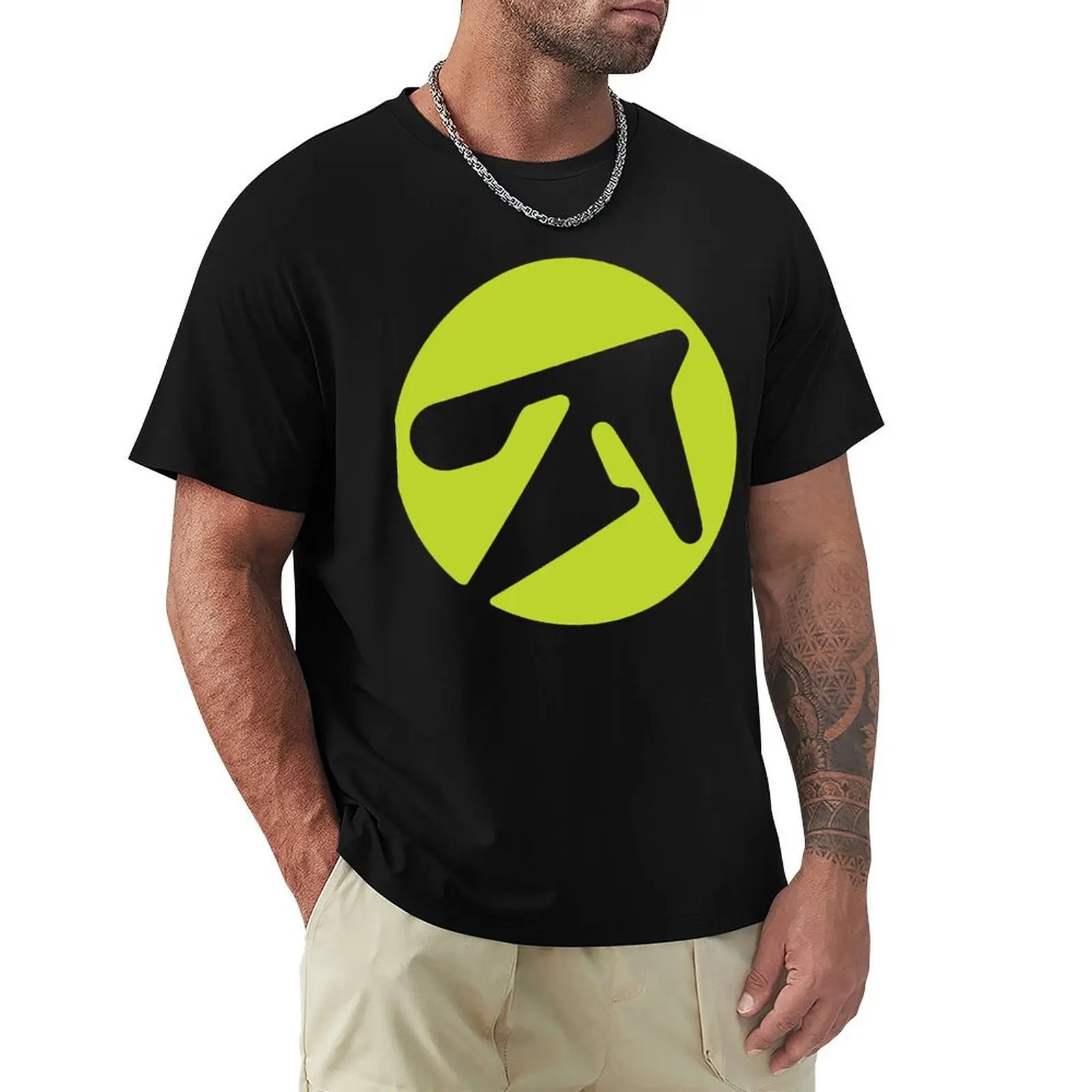 aphex twin alternative style logo in green T-Shirt cotton t shirt pack T-Shirt