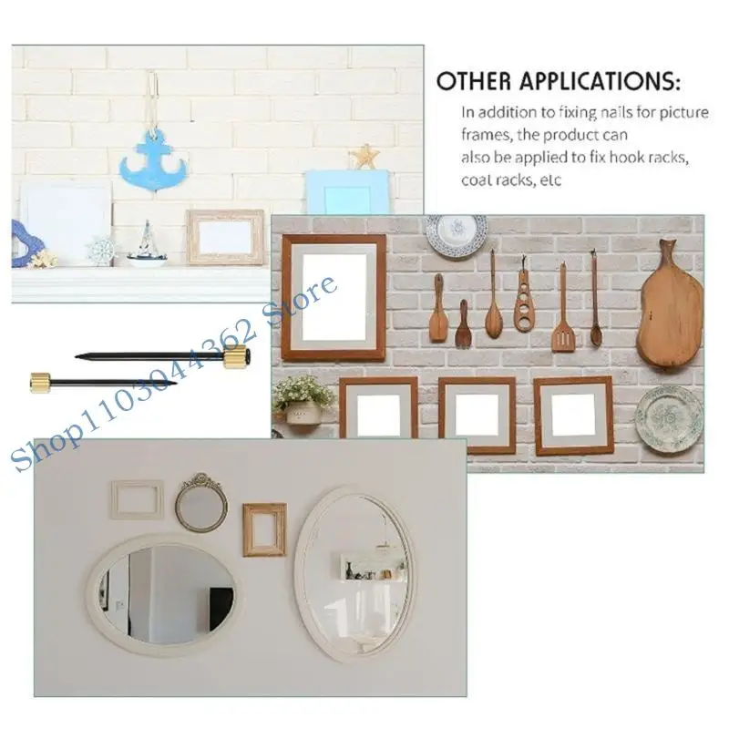 

A3PA Pack of 90 Hanging Screws Picture Hanging set Picture Hangers Set Sawtoothes Picture Hangers Wire Screws for Wall Mount