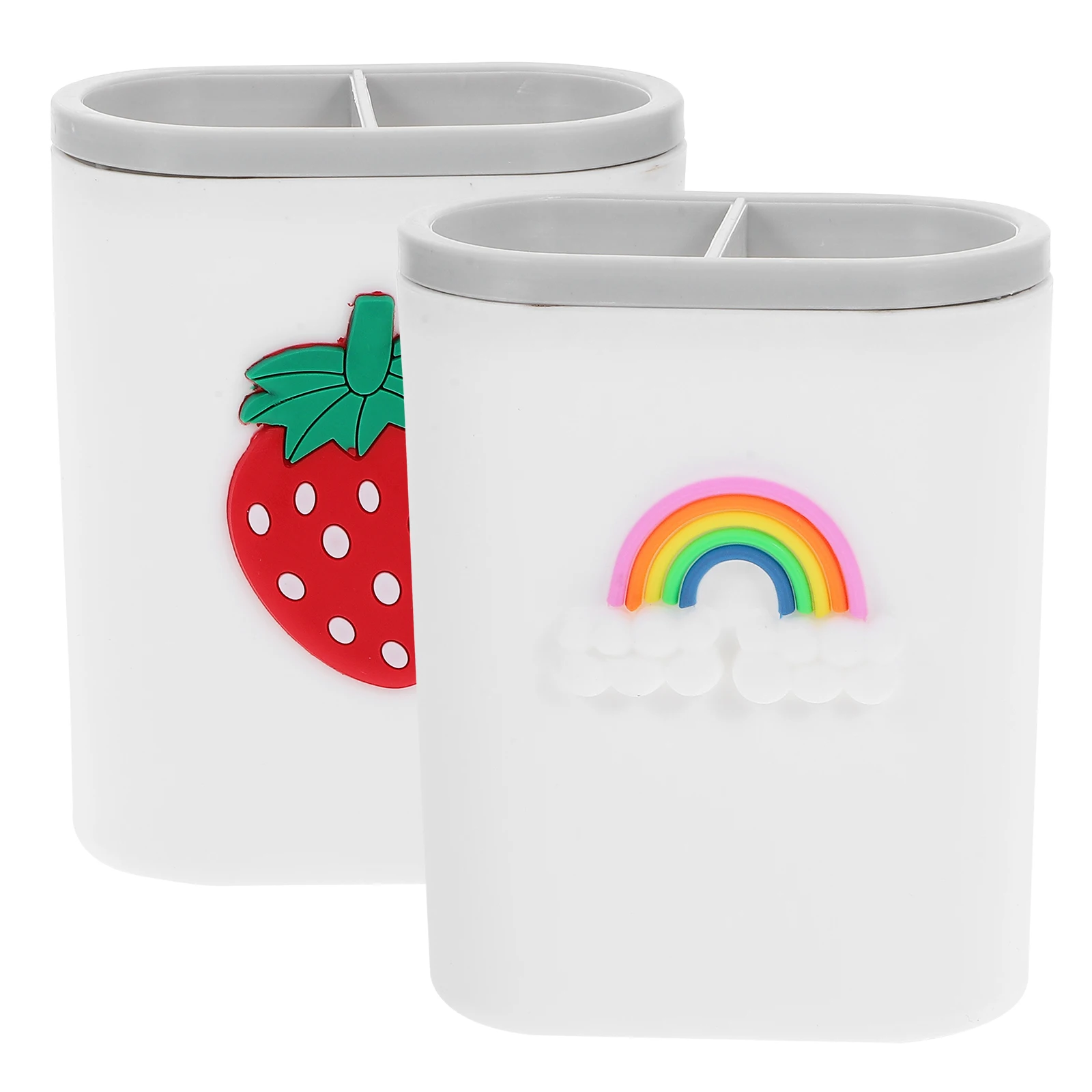 

2pcs Pen Holder Pencil Organizer Storage Box Desk Accessories Office Supplies Desktop Stationery Makeup Brush Holder Large