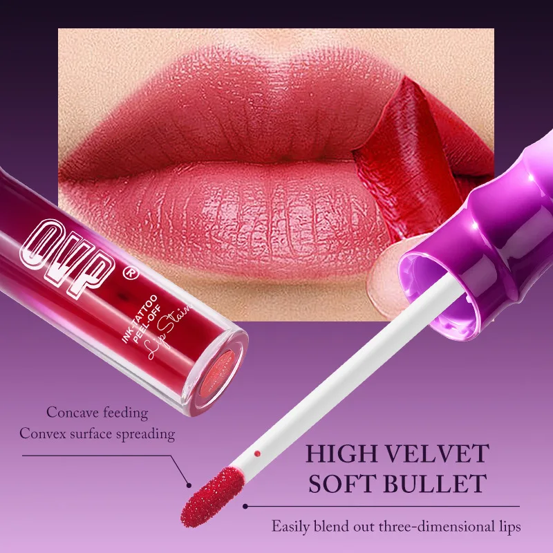 Peel-Off Lip Stain  – Buildable Velvet Matte Lip Stain, All-Day No-Touch-Up, Highly Pigmented & Smudge-Resistant, Weightless