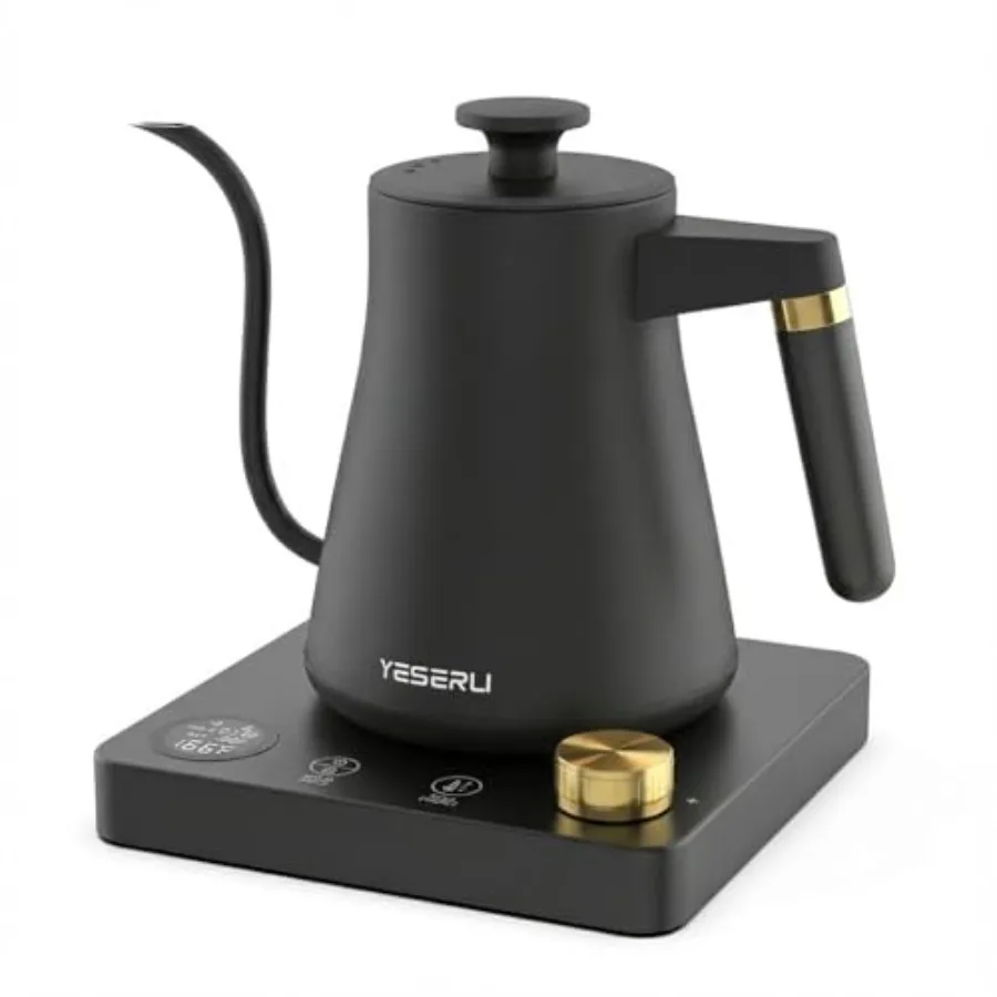 

Электрический чайник-кофеварка Expert Brew 1.0 л с регулировкой температуры (104-212°F) для бариста, нержавеющая сталь 304