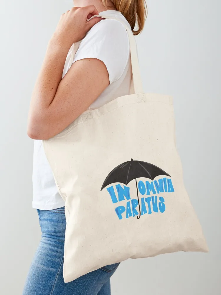 In Omnia Paratus Tote Bag Women bags Customizable tote bag canvas shopping bag