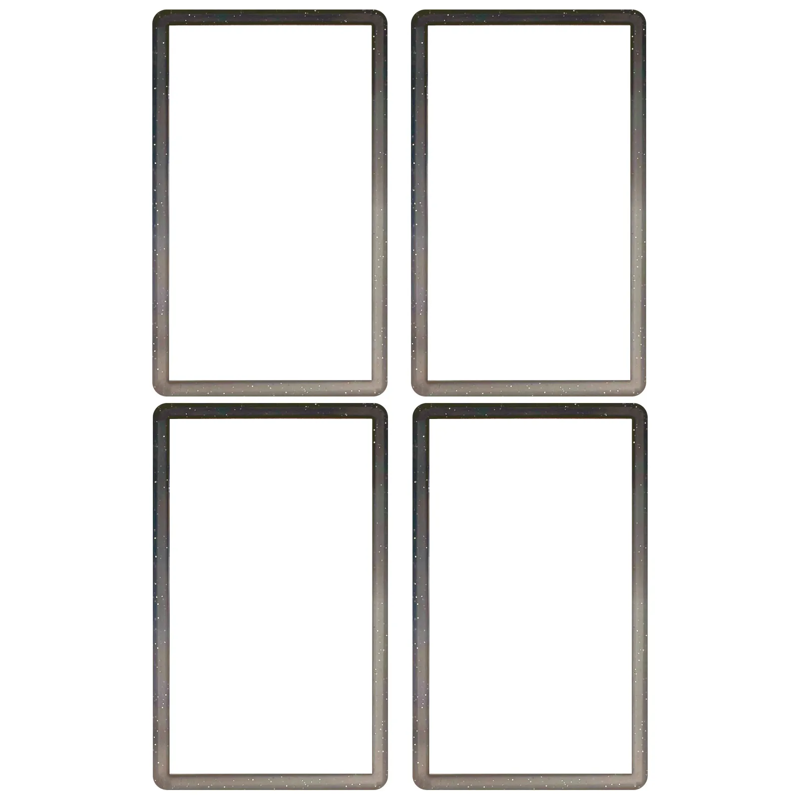 4 STKS Gradiënt Graded Card Slab Bumper Guard Protector glitter Skin TPU geschikt voor P-S-A