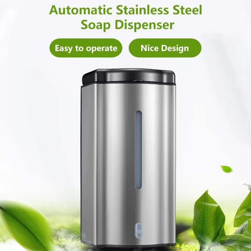 Wall mounted stainless steel intelligent non-contact household soap liquid adaptation tool, convenient, economical and practical