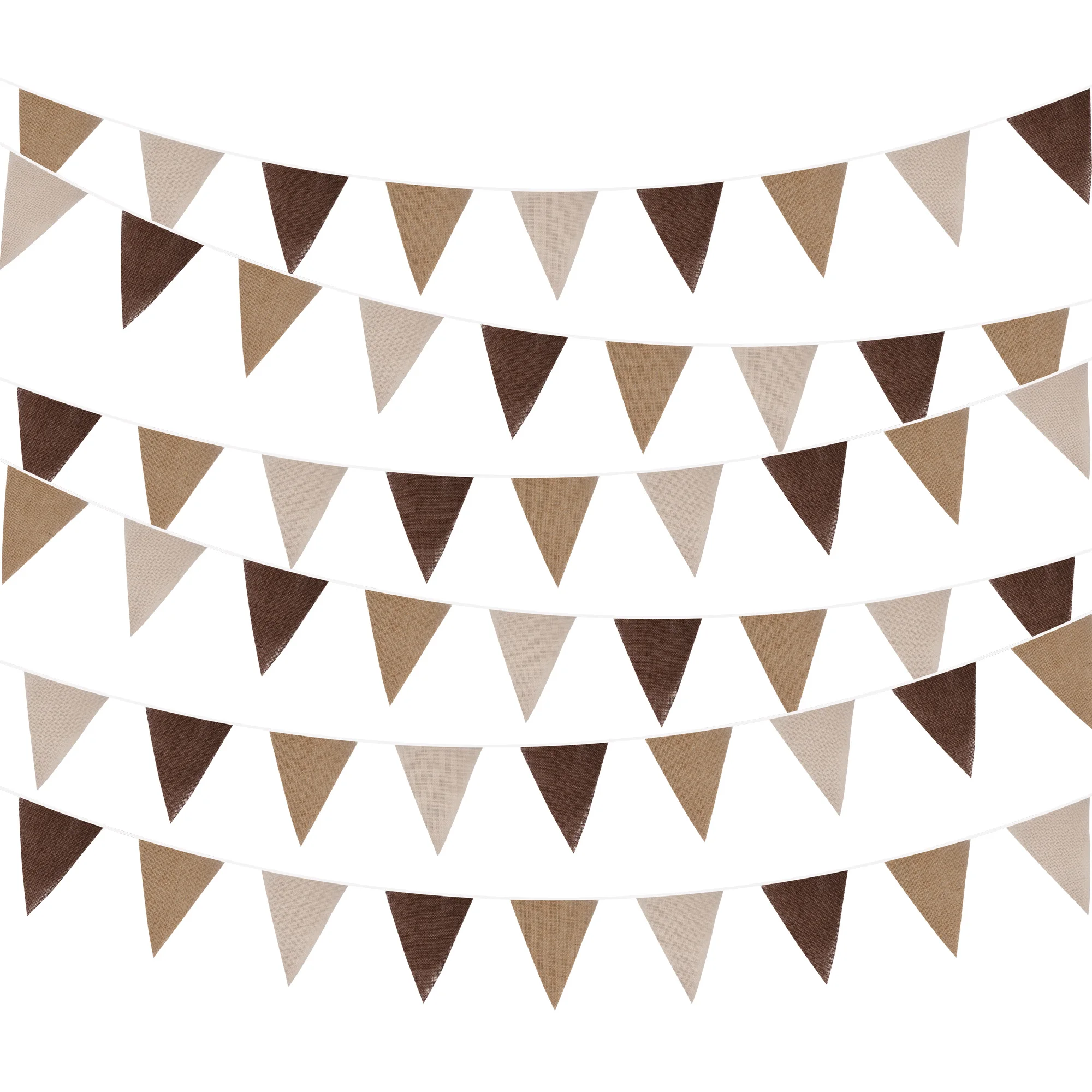 5M 16,4Ft 18 Wimpelketten aus Jute für Hochzeits- und Partydekoration, Vintage-Foto-Requisiten, Banner, Heim-, Babyparty- und Karnevalsgirlande – Detail 17