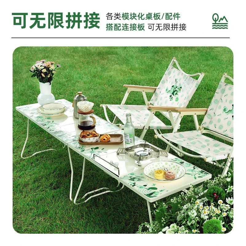 

Fantasy Secret Land Outdoor Portable Tables and Chairs Large Firepower Gas Stove Canopy Floor Mat Bowls and Plates