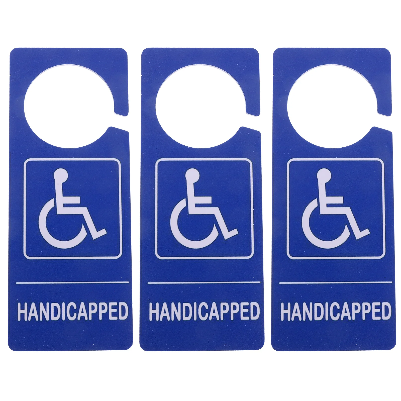 3 قطعة تصريح وقوف السيارات للمعاقين علامة تعليق PVC المناطق المخصصة سهلة التعرف على مركبات تطبيق متعددة الاستخدامات #2