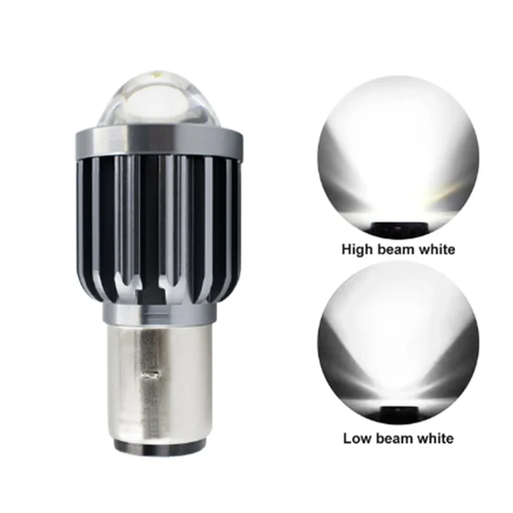 1PCS 10000LM H4 LED Motorcycle Headlight H6 BA20D P15D Led CSP Lens White Yellow Hi Lo Beam Motorbike Scooter Running Light
