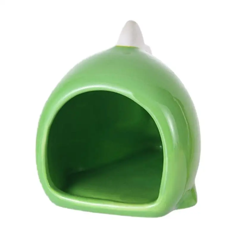 

Small Ceramic Pet House Cooling Hamster Nest Dinosaur Shape Chinchilla Hideout Guinea Pig Cool Bed Small animals Supplies