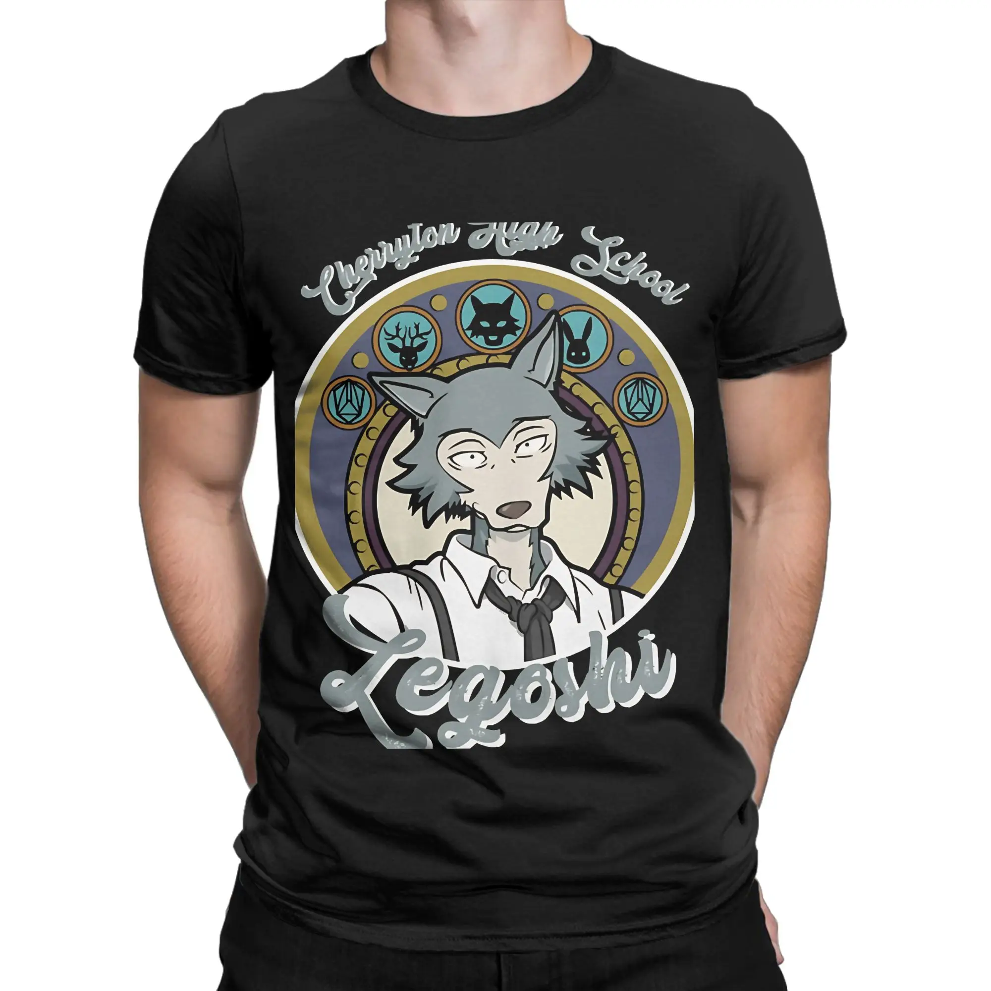 BEASTARS LEGOSHI Classic Shirt Graphic 100% Cotton T-Shirt BEASTARS Final Season Part Tops Tees For Men