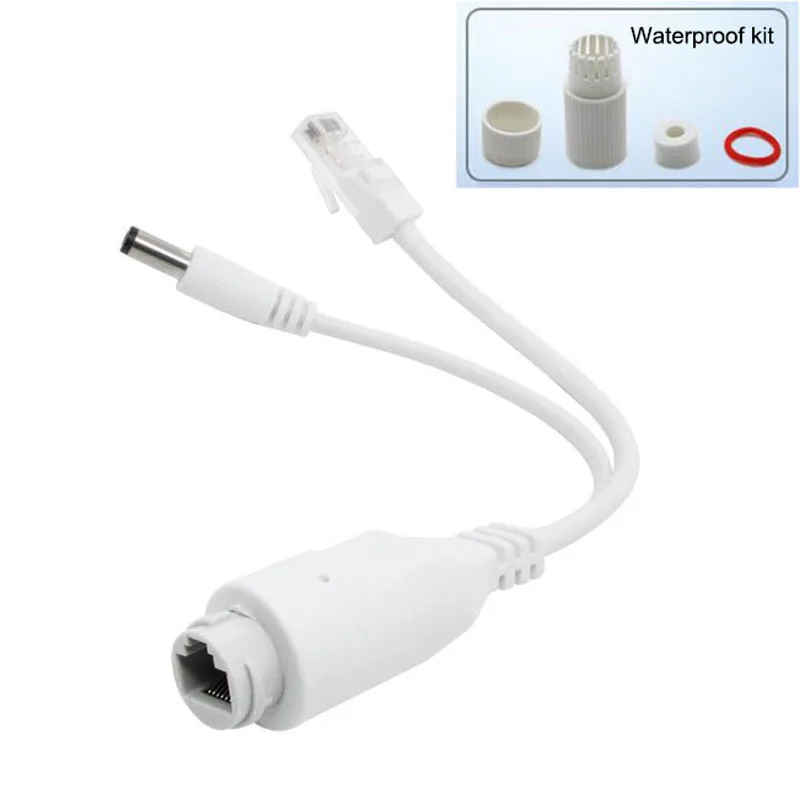 24V zu 12V POE Splitter Wasserdichte Adapter Kabel Netzteil Modul POE Splitter Injektor für IP Kamera E1