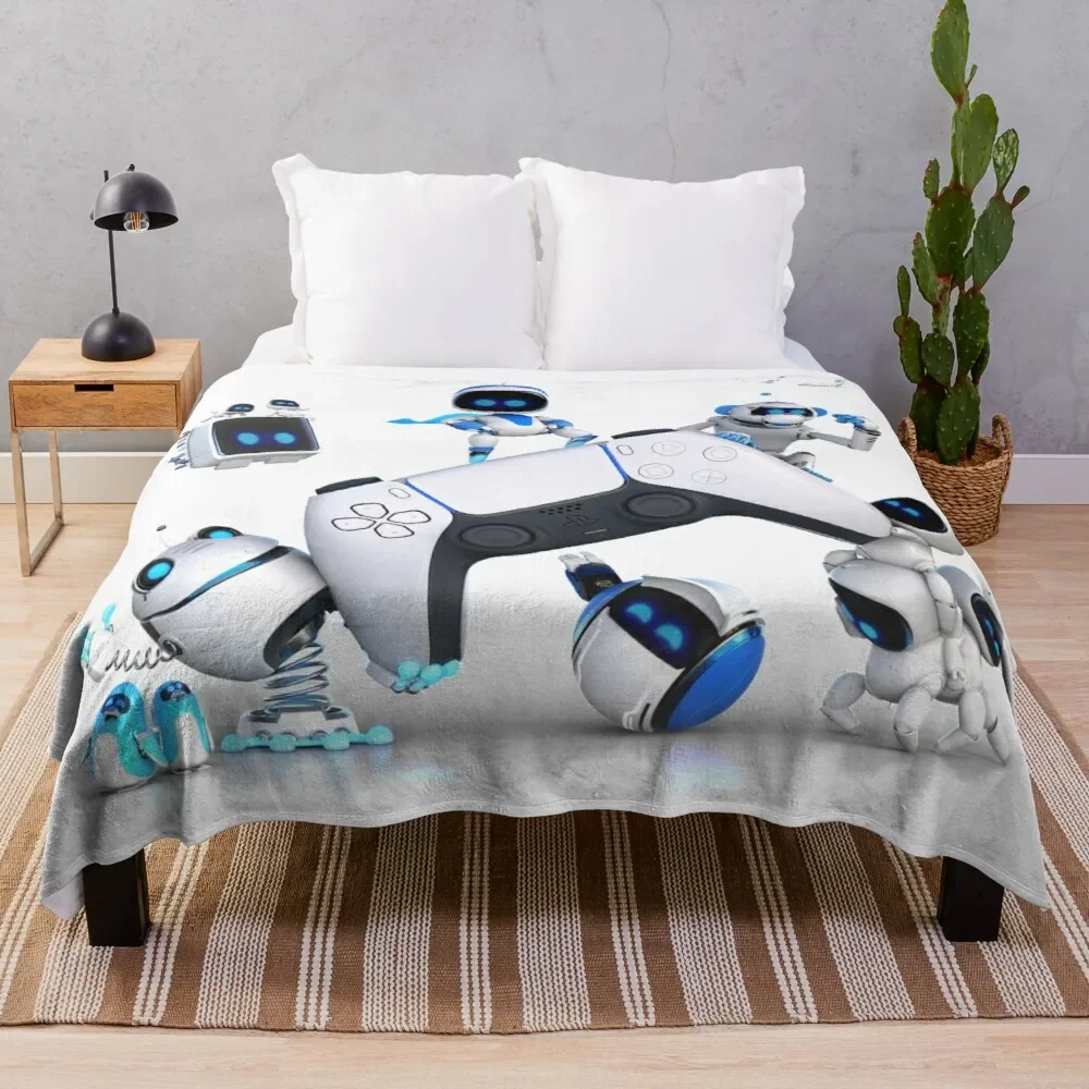 Astrobot Throw Blanket Personalized Gift Multi-Purpose Summer Blanket